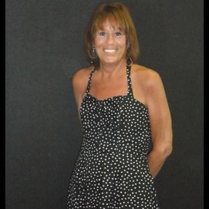 White House Black Market polka dot dress...size 6