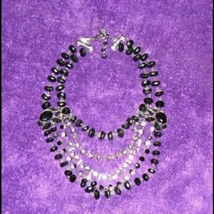 Bead and crystal necklace