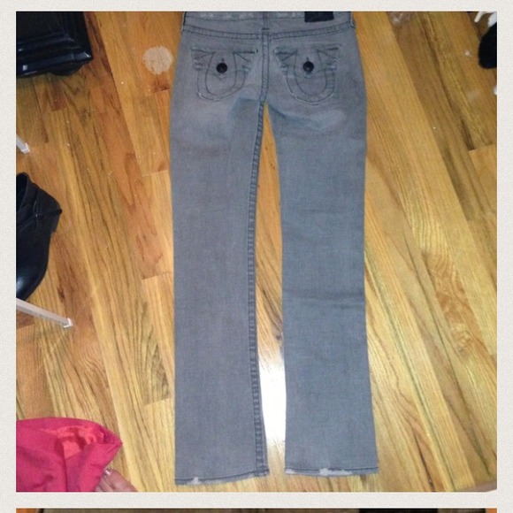 True religion light gray jean 25