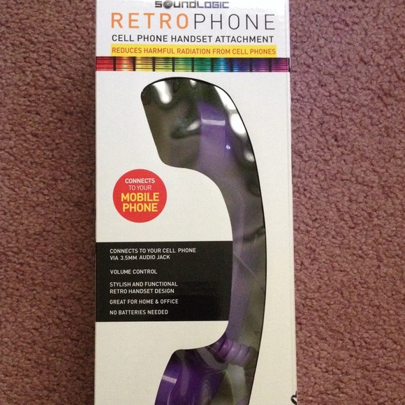 Purple retro phone!