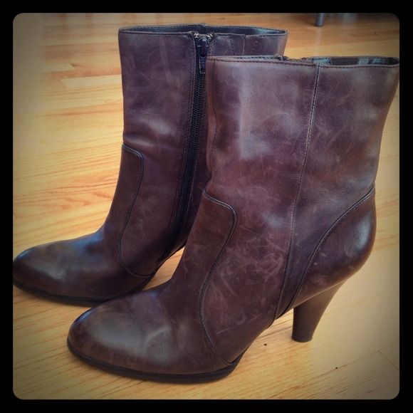 WORTHIGTON  Boots - Brown Soft Leather Booties