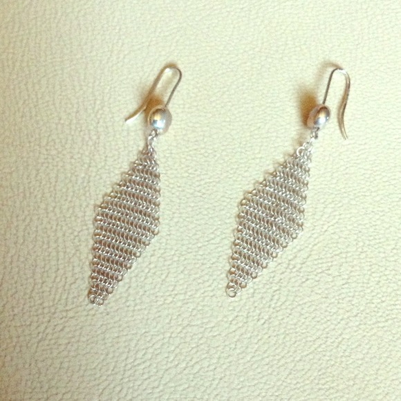Mesh hang down Tiffany and Co earrings