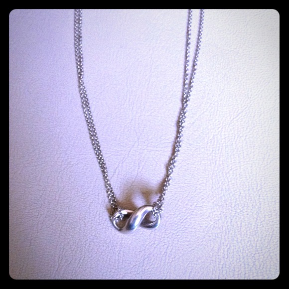 Tiffany and Co Infinity Pendant necklace silver