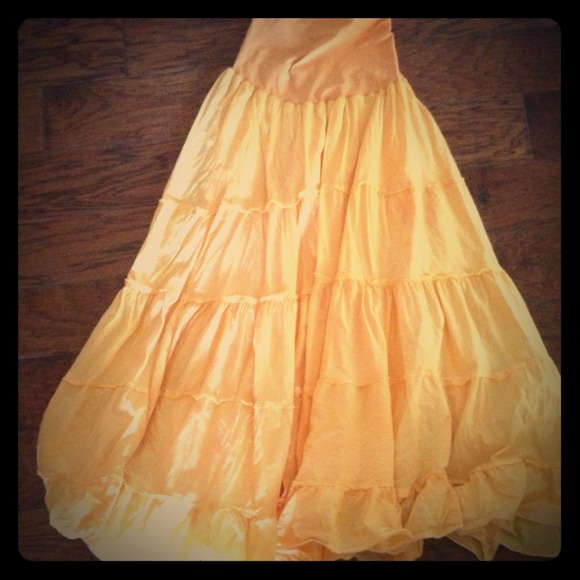 Tangerine Maxi Skirt SOLD
