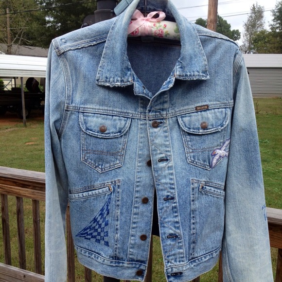 bundle 3 items ghilliard Denim - GGILLIARD BUNDLE  PURSE XL JACKET &XZAVIER TOP