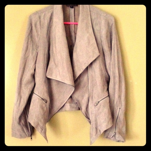 Grey suade jacket- SOLD!!!!!