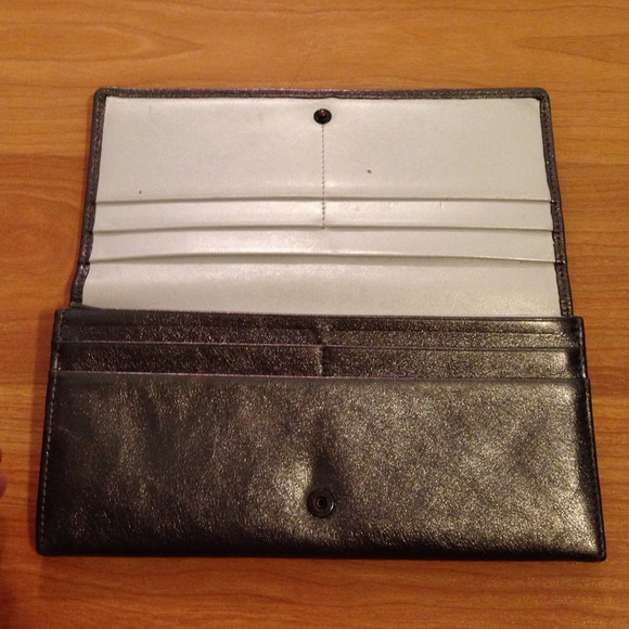 Longchamp Bags Longchamps Leather Metallic Wallet Poshmark