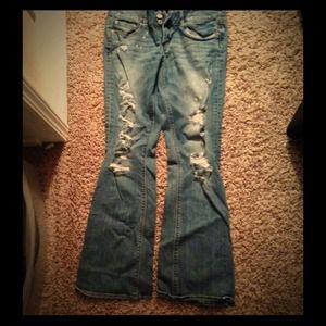 American Eagle Artist Fit Destroyed Jeans