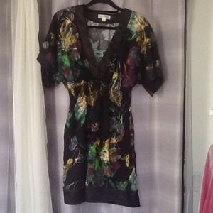 Faith 21 black floral dress
