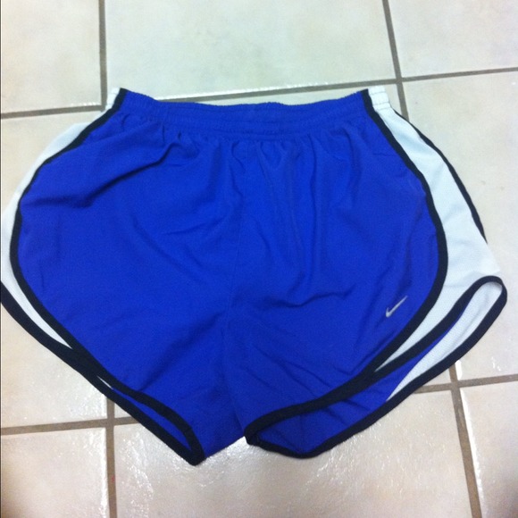Purple Nike Dri-Fit running shorts
