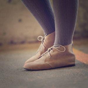 Taupe Oxford Booties