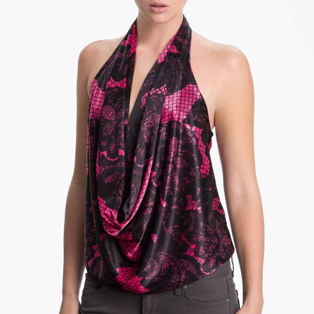 NEW Sexy Draped Backless Halter Top