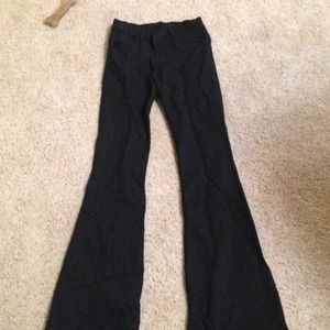 High waisted black denim