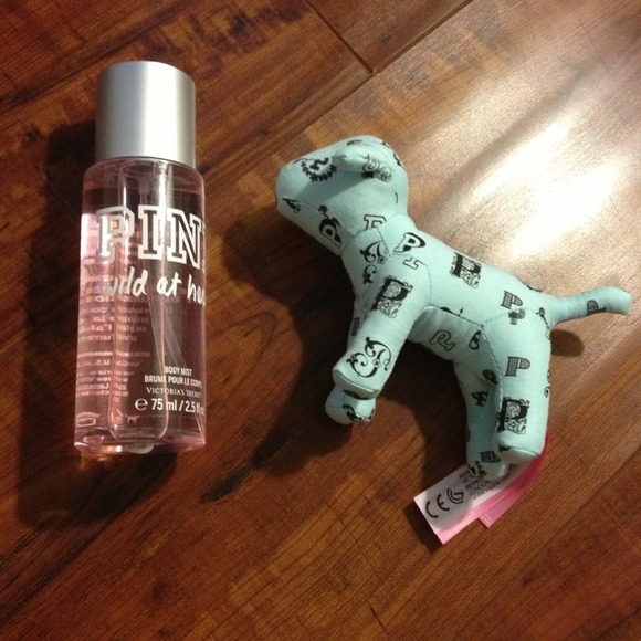 Small PINK dog and wild At heart body mist spray