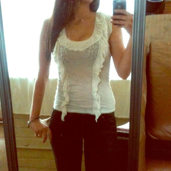 Cream Free People top