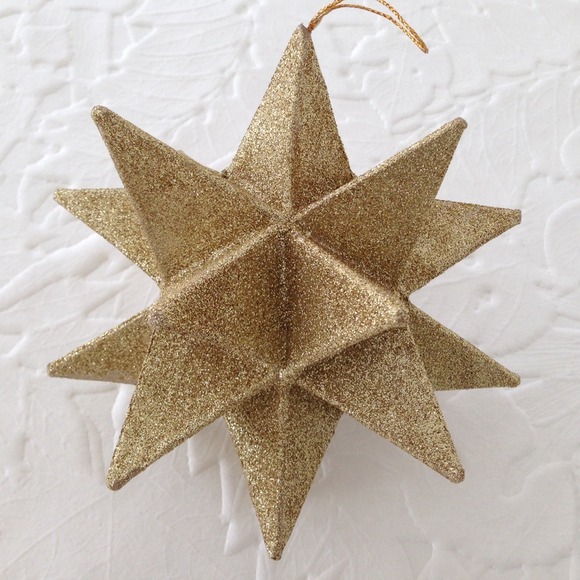 Handmade glittered ornament. - Picture 2 of 4
