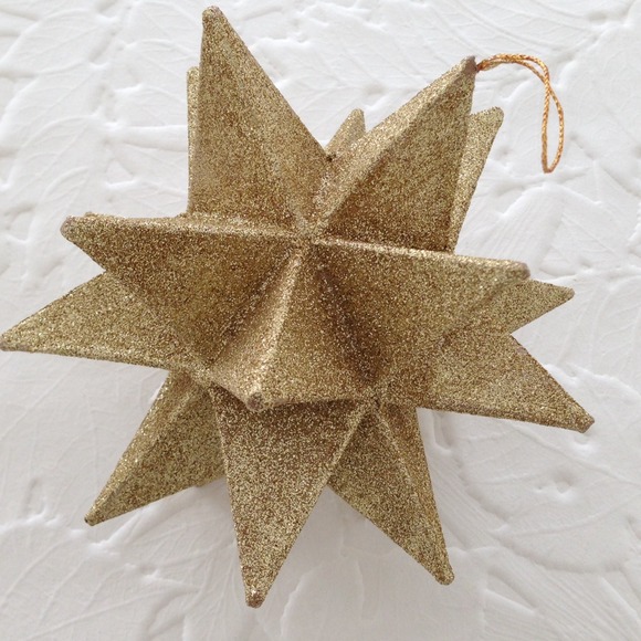 Handmade glittered ornament. - Picture 3 of 4