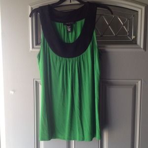 *SOLD* Price cut Dressy green/black top