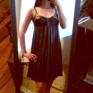 Shiny dark silver Buffalo party dress
