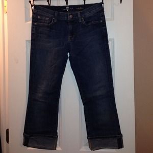 7 For All Mankind cuffed capris