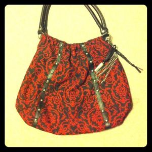 Red and black big Vans purse!