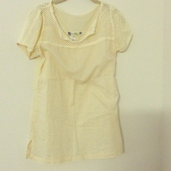Sheer blouse split brand