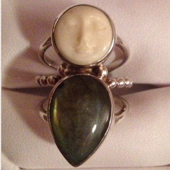 🚫ON HOLD🚫Sajen Sterling Labradorite Goddess Ring - Picture 2 of 4