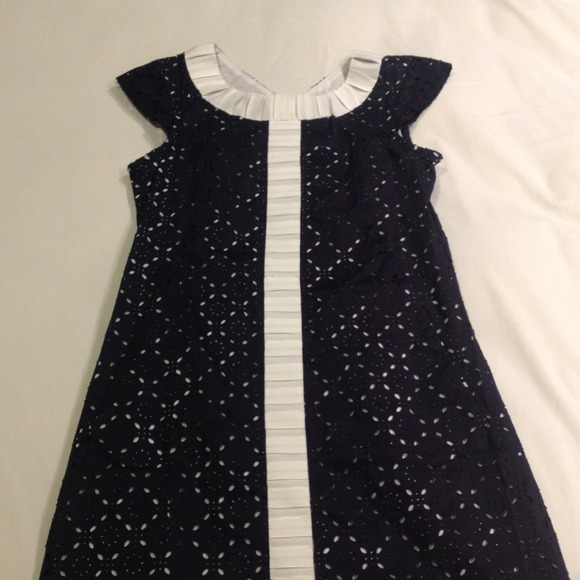 SOLD****Navy Owlet Dress