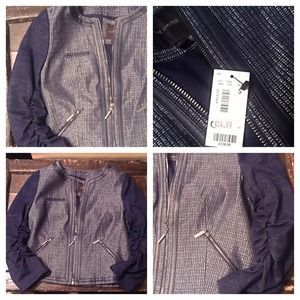 Unique navy and silver blazer