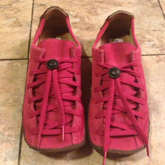 Genuine leather pink moccasins...barely used!!!