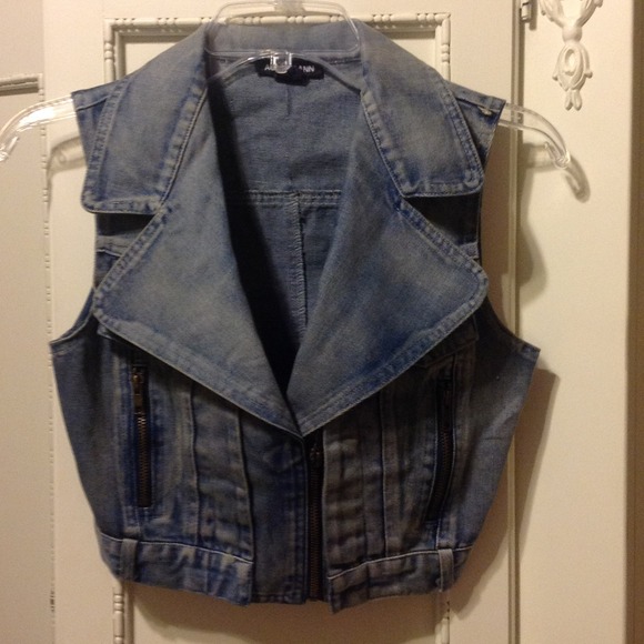 Ladies denim vest.