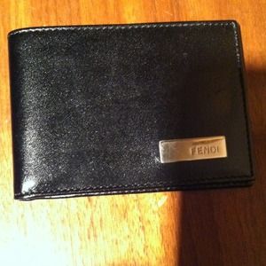 Black Fendi bi-fold wallet NWOT
