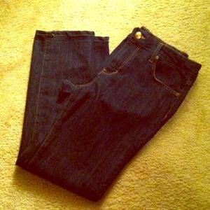 Seven7 high waisted denim straight leg jeans