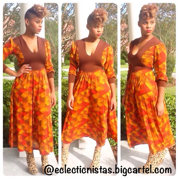❌SOLD❌Ethnic Midi Dress