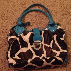 Giraffe Print Purse