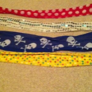 4 really cute scarves/belts