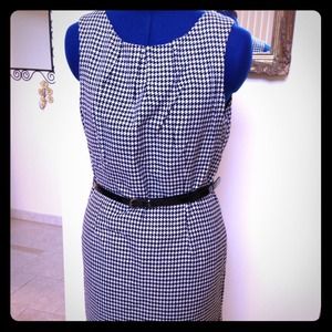 Tailored Houndstooth Dress