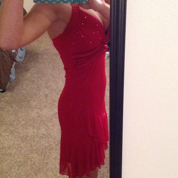 Red Special Occasion Dress - Picture 3 of 4