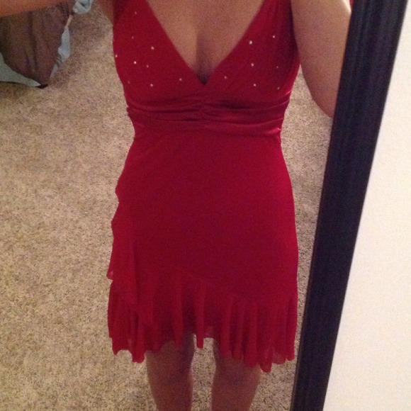 Red Special Occasion Dress - Picture 4 of 4