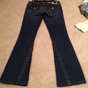 True religion flare denim jeans