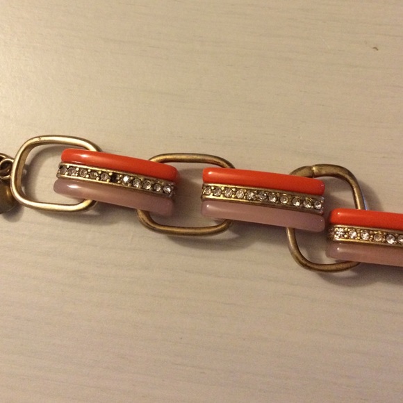 ❌bundled❌J.crew orange pave chain bracelet - Picture 2 of 2