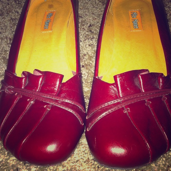 Leather flats