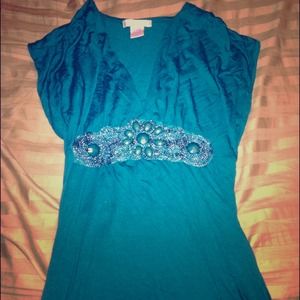 Wet Seal teal blue dress