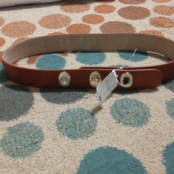 Brown leather belt j McLaughlin
