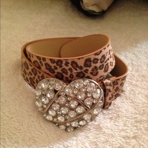 Cheetah heart belt.