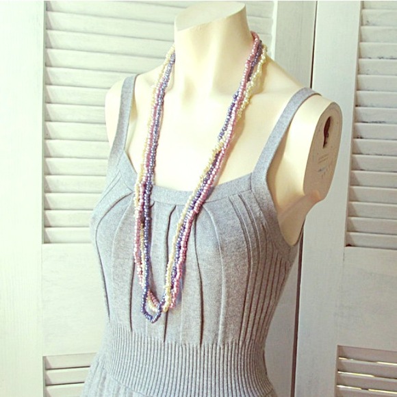 Silver gray knit sweater dress by Old Navy in XS