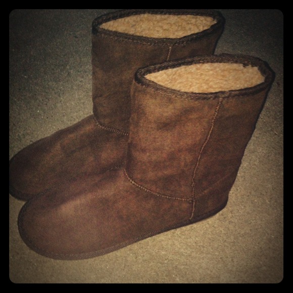 Boots - Brown Slip On Boots