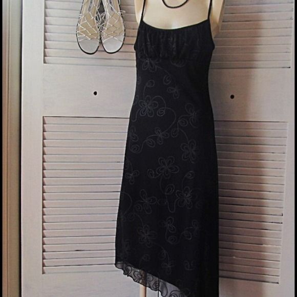 Sexy black spaghetti strap dress by Trixxi