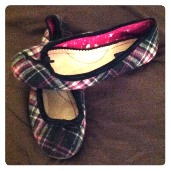 Plaid Ballerina Flats - Picture 1 of 3