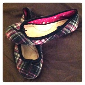 Plaid Ballerina Flats